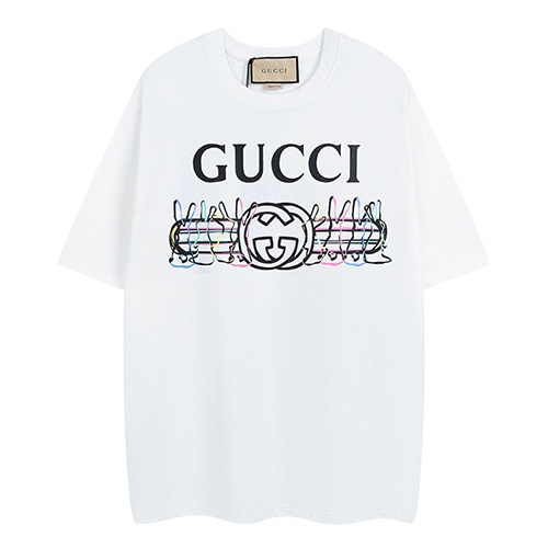 [홍콩명품.Gucci] 구찌 24SS 로고 그래픽 프린트 반팔 티셔츠 (2컬러), BM13418, JU, 홍콩명품의류,구매대행,온라인명품