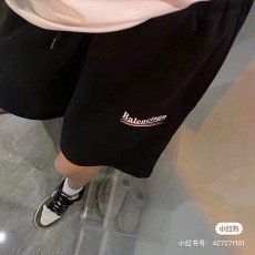 [홍콩명품.BALENCIAGA] 발렌시아가 24SS 웨이브로고 자수 쇼츠 반바지 (블랙), BM13561, GHH, 홍콩명품의류,구매대행,온라인명품