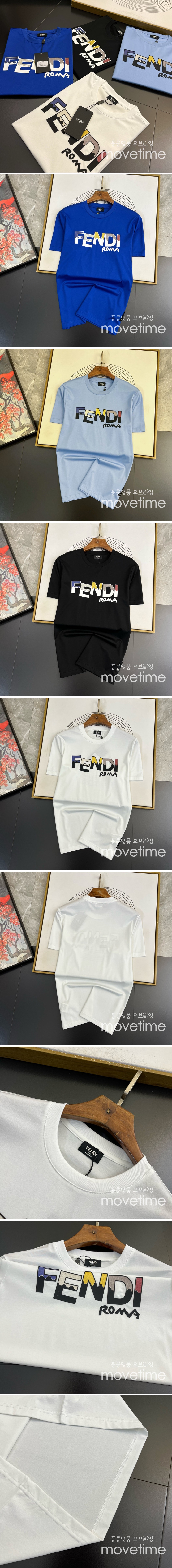 [홍콩명품,FENDI] 펜디 24SS 로고 그래픽 프린트 반팔 티셔츠 (4컬러), BM14034, JS, 홍콩명품의류,구 매대행,온라인명품