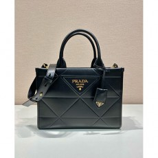 [홍콩명품,PRADA] 프라다 24SS 삼각로고 탑스티치 스몰 심볼 토트백 1BA379 (블랙), BGM3007, BDA, 홍콩명품가방,명품쇼핑몰,크로스백,핸드백,구매대행,무브타임