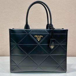 [홍콩명품,PRADA] 프라다 24SS 삼각로고 탑 스티치 가죽 라지 숄더백 토트백 1BA377 (블랙), BGM3009, BDA, 홍콩명품가방,명품쇼핑몰,크로스백,핸드백,구매대행,무브타임