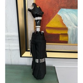 [홍콩명품.RAINIE] 레이니 24SS 선물용 휴대용 손잡이 장식 우산 (블랙), ET2388, JX, 명품악세사리,팔찌,귀걸이,반지