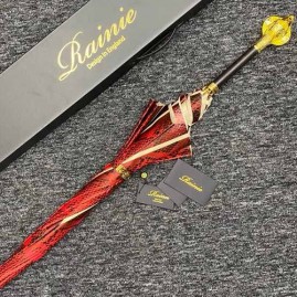 [홍콩명품.RAINIE] 레이니 24SS 선물용 휴대용 손잡이 장식 우산 (스네이크패턴-레드), ET2396, JX, 명품악세사리,팔찌,귀걸이,반지