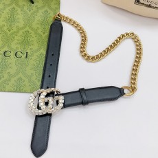 [홍콩명품.Gucci] 구찌 24SS 로고 여성 레더 가죽 골드 벨트 (진주-블랙), BT1243, 3.0cm, X1, 명품레플리카,인터넷쇼핑몰,남자명품,해외직구