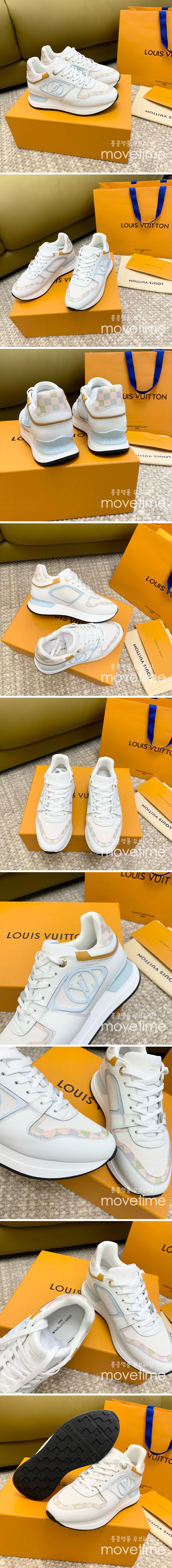 [홍콩명품.LOUIS VUITTON] 루이비통 23SS 로고 여성 RUN AWAY 스니커즈 운동화 (스카이블루), SE3433, ALW, 명품스니커즈,운동화,구두,로퍼,하이탑,신발