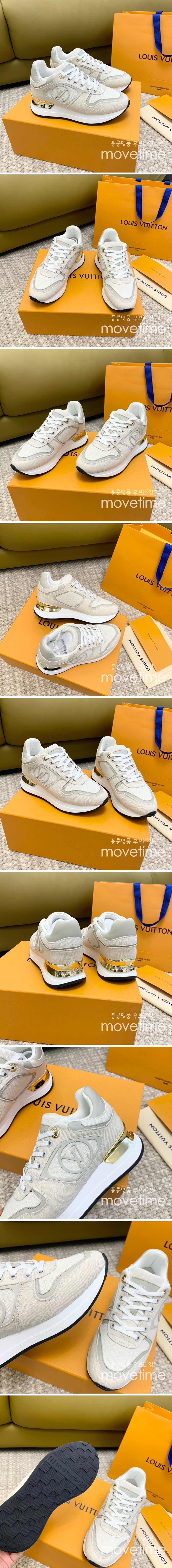 [홍콩명품.LOUIS VUITTON] 루이비통 23SS 로고 여성 RUN AWAY 스니커즈 운동화 (그레이), SE3440, ALW, 명품스니커즈,운동화,구두,로퍼,하이탑,신발