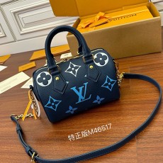 [홍콩명품.LOUIS VUITTON] 루이비통 24SS 모노그램 스피디 방둘리에 20 백 M46517 (블루), BGM3149, BDA, 홍콩명품가방,명품쇼핑몰,크로스백,핸드백,구매대행,무브타임