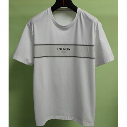 [홍콩명품,PRADA] 프라다 24SS 로고 스트라이프 반팔 티셔츠 (2컬러), BM14513, JL, 홍콩명품의류,구매대행,온라인명품