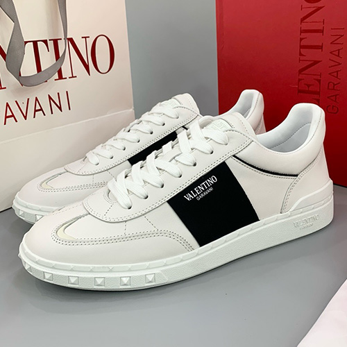 [홍콩명품.Valentino] 발렌티노 24SS 로고 레더 가죽 스니커즈 운동화 (화이트), SE3579, PMD, 명품스니커즈,운동화,구두,로퍼,하이탑,신발