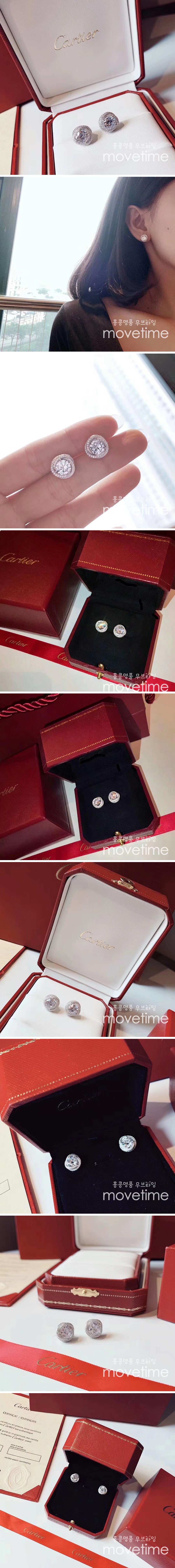 [홍콩명품.CARTIER] 까르띠에 24SS 로고 다이아 장식 이어링 귀걸이 (925실버), ET2473, NNT, 홍콩명품가방,명품쇼핑몰,크로스백,핸드백,구매대행,무브타임