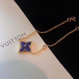 [홍콩명품.LOUIS VUITTON] 루이비통 24SS 로고 골드 팔찌 (블루 주얼리), ET2607, SL, 명품악세사리,팔찌,귀걸이,반지