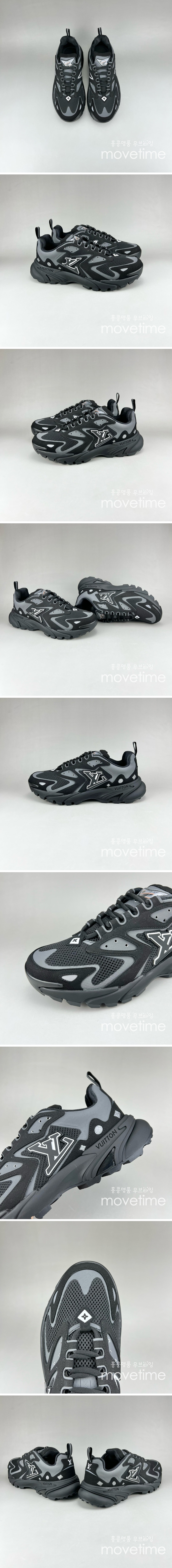 [홍콩명품.LOUIS VUITTON] 루이비통 24SS 로고 RUNNER TATIC 스니커즈 운동화 (블랙), SE3659, S3, 명품스니커즈,운동화,구두,로퍼,하이탑,신발