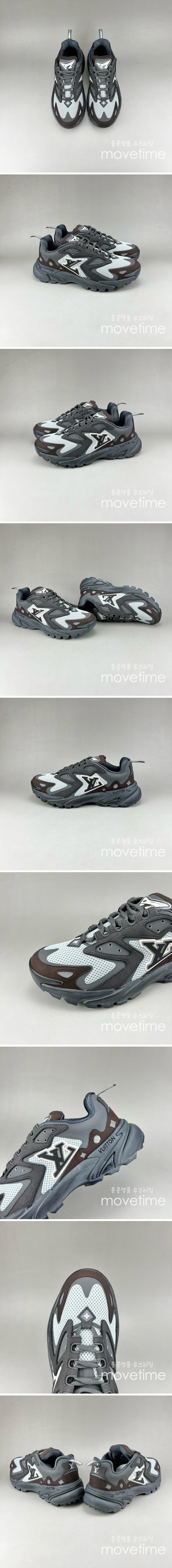 [홍콩명품.LOUIS VUITTON] 루이비통 24SS 로고 RUNNER TATIC 스니커즈 운동화 (블랙-스카이블루), SE3663, S3, 명품스니커즈,운동화,구두,로퍼,하이탑,신발