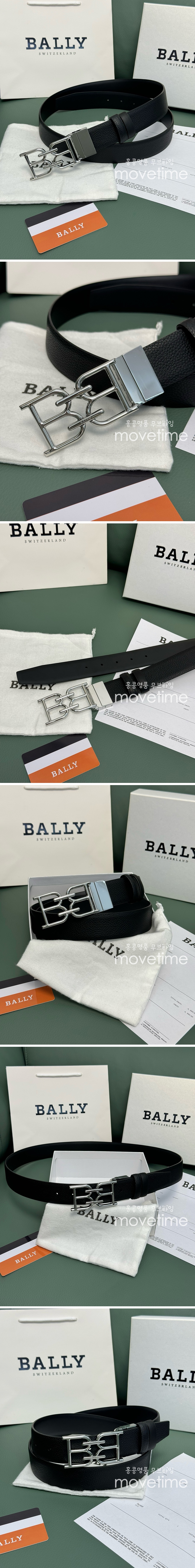 [홍콩명품.BALLY] 발리 24SS 로고 레더 가죽 벨트 (은장-블랙), 3.4cm, BT1299, MR, 명품레플리카,인터넷쇼핑몰,남자명품,해외직구