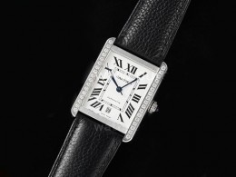 [홍콩명품시계.CARTIER] 까르띠에 탱크 솔로 31mm 다이아몬드 베젤 화이트 다이얼