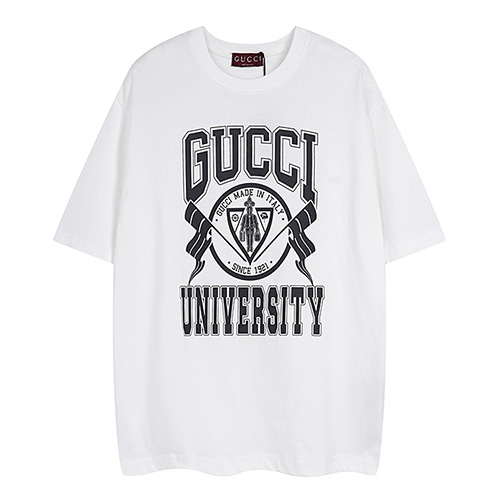 [홍콩명품.Gucci] 구찌 24SS 로고 그래픽 프린트 반팔 티셔츠 (화이트), BM15138, JU, 홍콩명품의류,구매대행,온라인명품