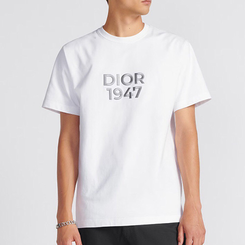 [홍콩명품,Christian Dior] 디올 24SS 로고 1947 자수 반팔 티셔츠 (2컬러), BM15141, JU, 홍콩명품의류,구매대행,온라인명품