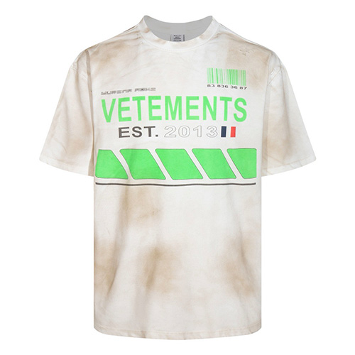 [홍콩명품.VETEMENTS] 베트멍 24SS 로고 프린트 빈티지 반팔 티셔츠 (2컬러), BM15439, JU, 홍콩명품의류,구매대행,온라인명품