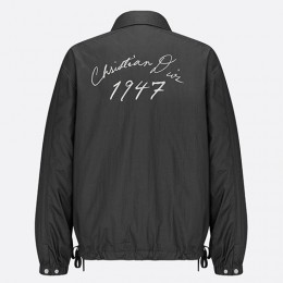 [홍콩명품,Christian Dior] 디올 24SS 로고 1947 카라 봄버 자켓 (블랙), BM15683, JU, 홍콩명품의류,구매대행,온라인명품