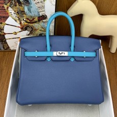 [홍콩명품.Hermes] 에르메스 24SS 로고 Birkin 25cm 토트백 핸드백 (블루-은장), BGM3593, H3, 홍콩명품가방,명품쇼핑몰,크로스백,핸드백,구매대행