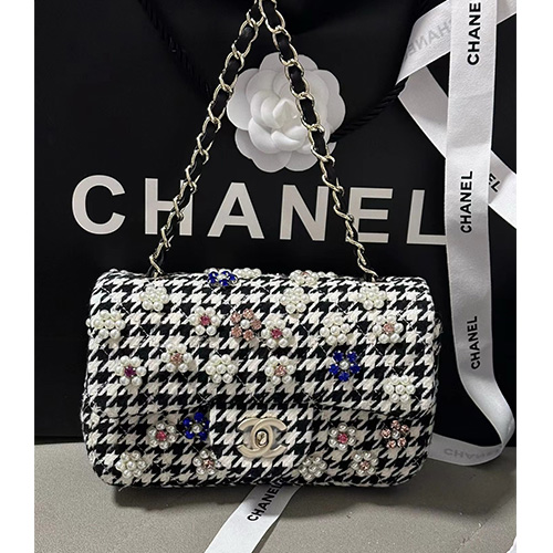 [홍콩명품.CHANEL] 샤넬 24SS 로고 체크 패턴 24B 크로스백 (21cm), BGM3618, BDA, 홍콩명품가방,명품쇼핑몰,크로스백,핸드백,구매대행