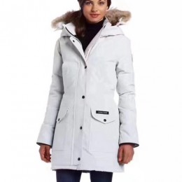 [홍콩명품.CANADA GOOSE] 캐나다구스 24SS 로고 여성 women's Trilium parka 파카 자켓 (화이트), BM16264, S1F, 홍콩명품의류,구매대행,온라인명품