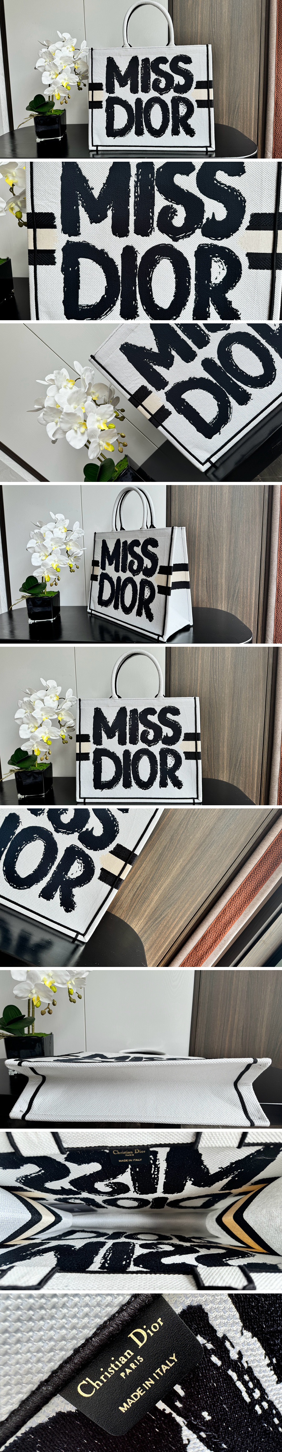 [홍콩명품,Christian Dior] 디올 24SS 로고 MISS DIOR BOOK 핸드백 토트백 (화이트), BGM3827, 홍콩명품가방,명품쇼핑몰,크로스백,핸드백,구매대행