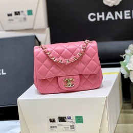 [홍콩명품.CHANEL] 샤넬 24SS 로고 가죽 퀄팅 미니 숄더백 PC1115 (퍼플-은장-17cm), BGM3920, BDA, 홍콩명품가방,명품쇼핑몰,크로스백,핸드백,구매대행