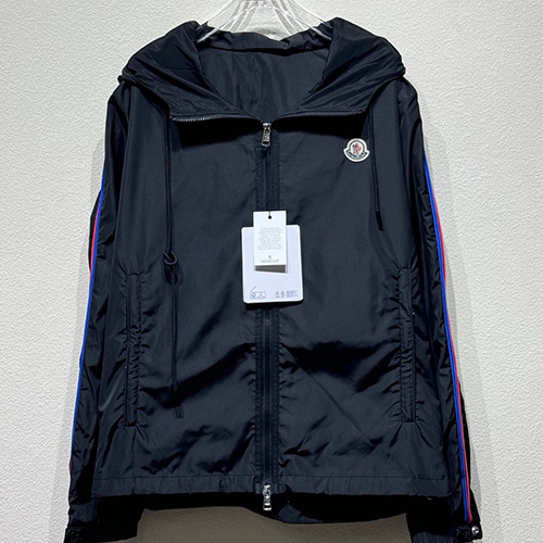 [홍콩명품.MONCLER] 몽클레어 24SS 로고 후드 바람막이 자켓 (블랙), BM16337, KB, 홍콩명품의류,구매대행,온라인명품