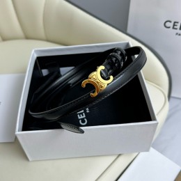 [홍콩명품.CELINE] 셀린느 24SS 로고 여성 레더 가죽 벨트 (블랙-금장), 1.3cm, BT1345, BE, 명품레플리카,인터넷쇼핑몰,남자명품,해외직구