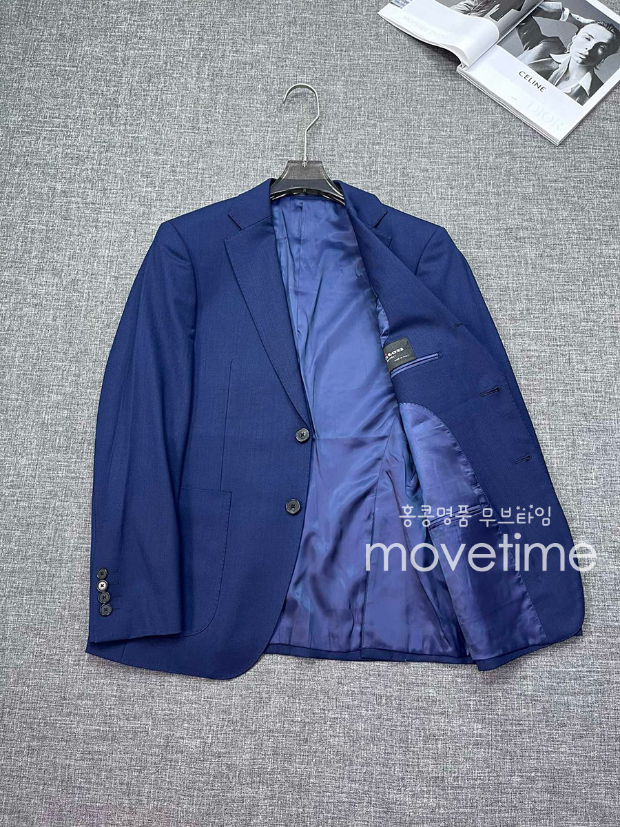 [홍콩명품, KITON] 키톤 24SS 로고 정장 수트 자켓 (블루), BM16700, JQ, 홍콩명품의류,구매대행,온라인명품