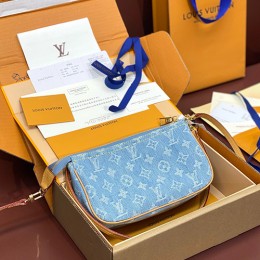 [홍콩명품.LOUIS VUITTON] 루이비통 24SS 로고 모노그램 포쉐트 악세수아 NM M40712 (데님), BGM4014, BDA, 홍콩명품가방,명품쇼핑몰,크로스백,핸드백,구매대행