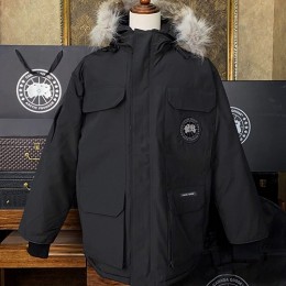 [홍콩명품.CANADA GOOSE] 캐나다구스 24SS 로고 08시리즈 구스다운 후드 파카 자켓 (블랙), BM16737, S1F, 홍콩명품의류,구매대행,온라인명품