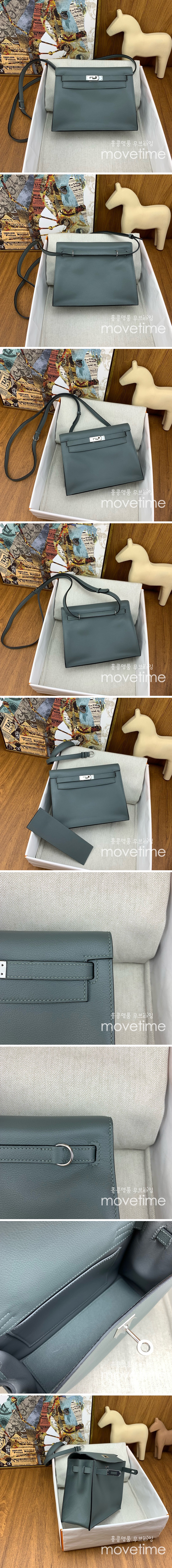 [홍콩명품.Hermes] 에르메스 24SS 로고 kelly Dance 22cm  토트백 크로스백 (카키-은장), BGM4068, H3, 명품지갑,무브타임쇼핑몰,홍콩명품,사이트,명품쇼핑몰