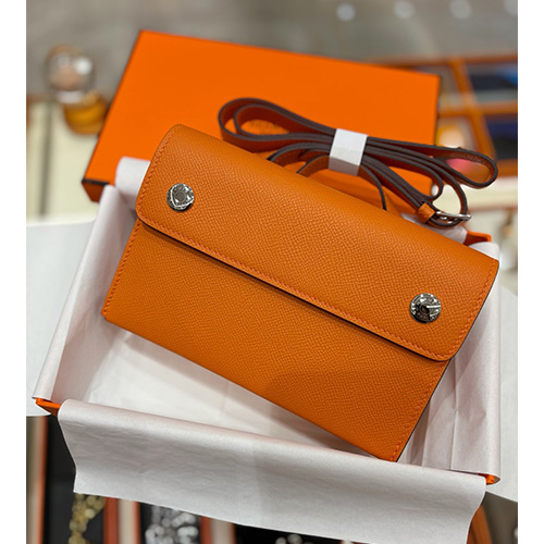 [홍콩명품.Hermes] 에르메스 24SS 로고 Snap wallet 크로스백 (오렌지), BGM4156, H3, 홍콩명품가방,명품쇼핑몰,크로스백,핸드백,구매대행