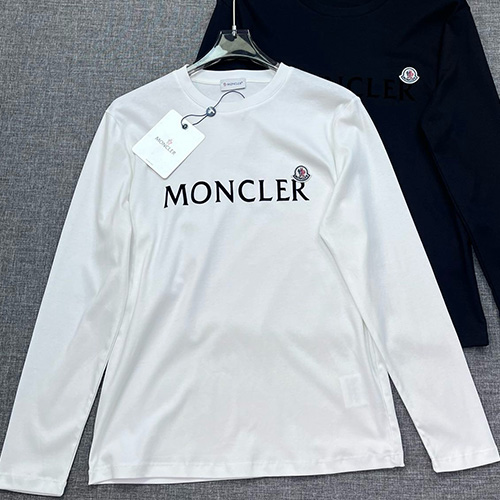 [홍콩명품.MONCLER] 몽클레어 24SS 로고 프린트 긴팔 티셔츠 (2컬러), BM17329, JQ, 홍콩명품의류,구매대행,온라인명품