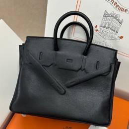 [홍콩명품.Hermes] 에르메스 24SS 로고 Birkin shadow 25cm 레더 가죽 토트백 핸드백 (블랙), BGM4278, H3, 홍콩명품가방,명품쇼핑몰,크로스백,핸드백,구매대행