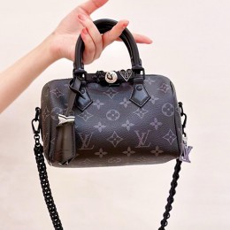 [홍콩명품.LOUIS VUITTON] 루이비통 24SS 로고 모노그램 스피디 반둘리에 18 핸드백 토트백 M24606 (블랙), BGM4293, BDA, 홍콩명품가방,명품쇼핑몰,크로스백,핸드백,구매대행