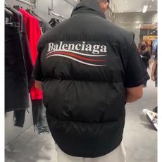 [홍콩명품.BALENCIAGA] 발렌시아가 24SS 웨이브로고 프린트 다운 패딩 조끼 베스트 (블랙), BM17726, JL, 홍콩명품의류,구매대행,온라인명품