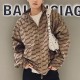 [홍콩명품.BALENCIAGA] 발렌시아가 24SS 로고 BB모노그램 봄버 자켓 (카라멜), BM17798, KB, 홍콩명품의류,구매대행,온라인명품