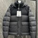 [홍콩명품.MONCLER] 몽클레어 24SS 로고 Mussala 후드 구스다운 패딩 자켓 (블랙), BM17881, G5, 홍콩명품의류,구매대행,온라인명품