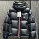 [홍콩명품.MONCLER] 몽클레어 24SS 로고 Montbeliard 구스다운 후드 패딩 자켓 (블랙), BM17935, KSM, 홍콩명품의류,구매대행,온라인명품