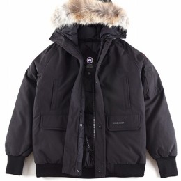 [가격문의][홍콩명품.CANADA GOOSE] 캐나다구스 25SS 로고 폭스퍼 다운 패딩 봄버 자켓 (블랙), BM18218, S1F, 홍콩명품의류,구매대행,온라인명품