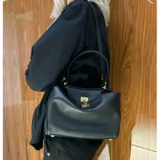 [홍콩명품.BALENCIAGA] 발렌시아가 25SS 로고 레더 가죽 스몰 29cm 토트백 크로스백 (블랙-금장), BGM4463, BC, 홍콩명품가방,명품쇼핑몰,크로스백,핸드백,구매대행