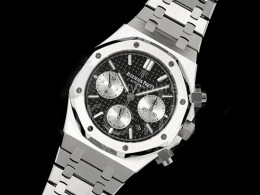 [홍콩명품시계.AUDEMARS PIGUET] 오데마피게 로얄오크 크로노 26240 44mm 블랙/실버 다이얼