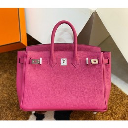 [홍콩명품.Hermes] 에르메스 25SS 로고 Birkin Togo 25 토트백 핸드백 (핑크-은장), BGM4483, H3, 홍콩명품가방,명품쇼핑몰,크로스백,핸드백,구매대행