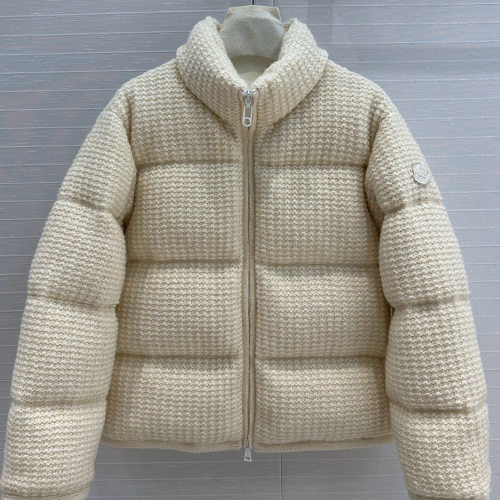 [홍콩명품.MONCLER] 몽클레어 25SS 로고 여성 캐시미어 구스다운 패딩 자켓 (아이보리), BM18618, KSM, 홍콩명품의류,구매대행,온라인명품