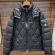 [홍콩명품.MONCLER] 몽클레어 25SS 로고 퀄팅 후드 구스다운 패딩 자켓 (블랙), BM18896, HH, 홍콩명품의류,구매대행,온라인명품