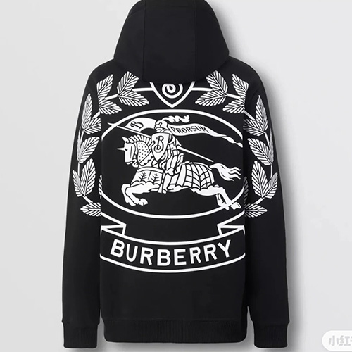 [홍콩명품.Burberry] 버버리 25SS 로고 프린트 후드 티셔츠 (블랙), BM18951, HH, 홍콩명품의류,구매대행,온라인명품