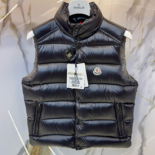 [홍콩명품.MONCLER] 몽클레어 25SS 로고 TIBB 구스 다운 패딩 조끼 베스트 (블랙), BM19081, KSM, 홍콩명품의류,구매대행,온라인명품